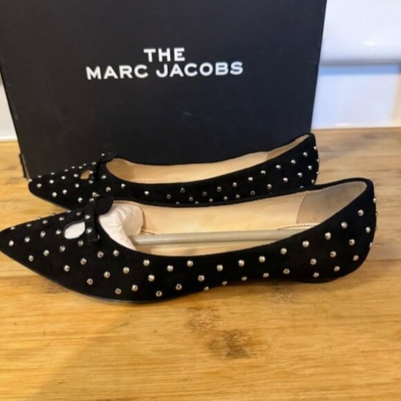 THE MARC JACOBS Studded Mouse Pointed-Toe Flats - Picture 13 of 16